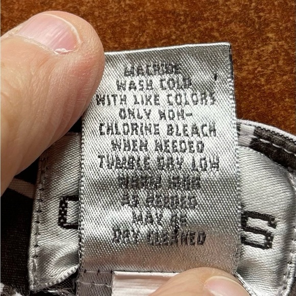 Chico's Cotton Capri white and gray striped back pocket wide legs size J1 Cool - Picture 7 of 9